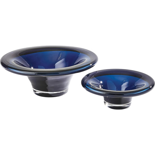 Tourneau Bowl by Global Views in night blue. Made from unique in a unique style.