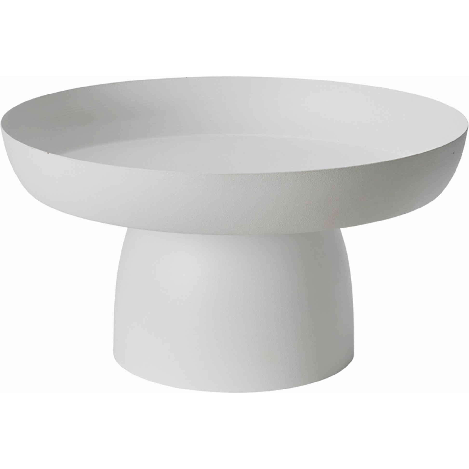 Rize Footed Tray by Accent Decor in white. Made from metal in a modern style.