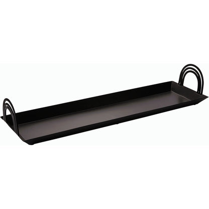 Renzo Tray by Accent Decor in black. Made from metal in a modern style.