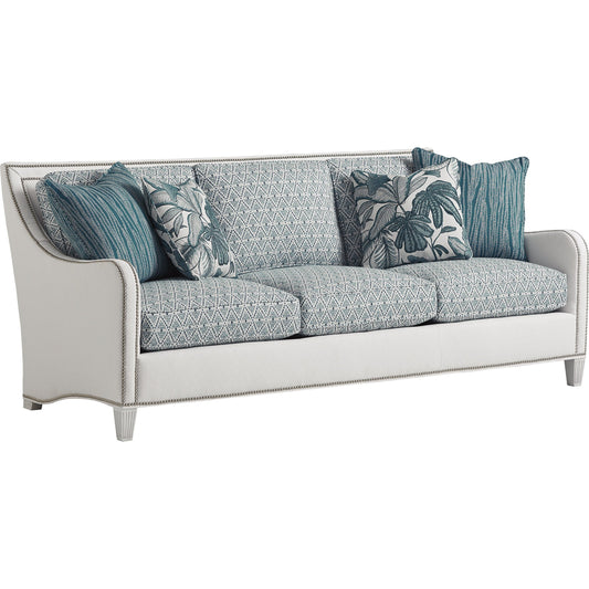 Koko Sofa by Tommy Bahama Home in shell white. Made from unique in a transitional style.