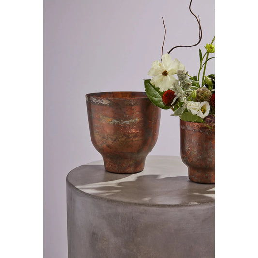 Asbury Pot by Accent Decor in copper. Made from metal in a unique style.