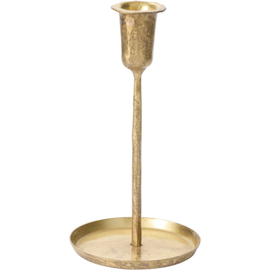 Auden Candleholder 2 (Set of 2) by Accent Decor in gold. Made from metal in a unique style.
