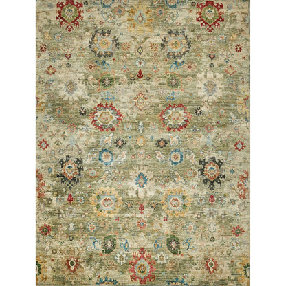 Oxford Flower Rug by Exquisite Rugs in light green. Made from ghazni wool in a unique style.
