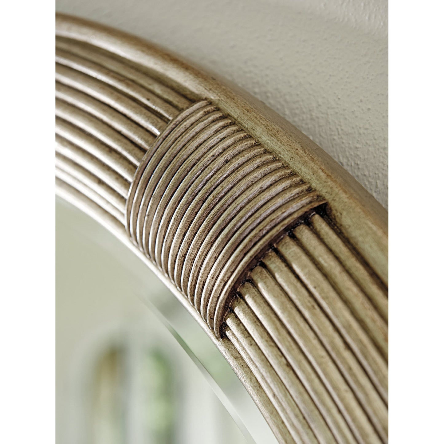 002 SR-835168 | Closeup | Beverly Round Mirror by Lexington. Made from unique in a modern style.