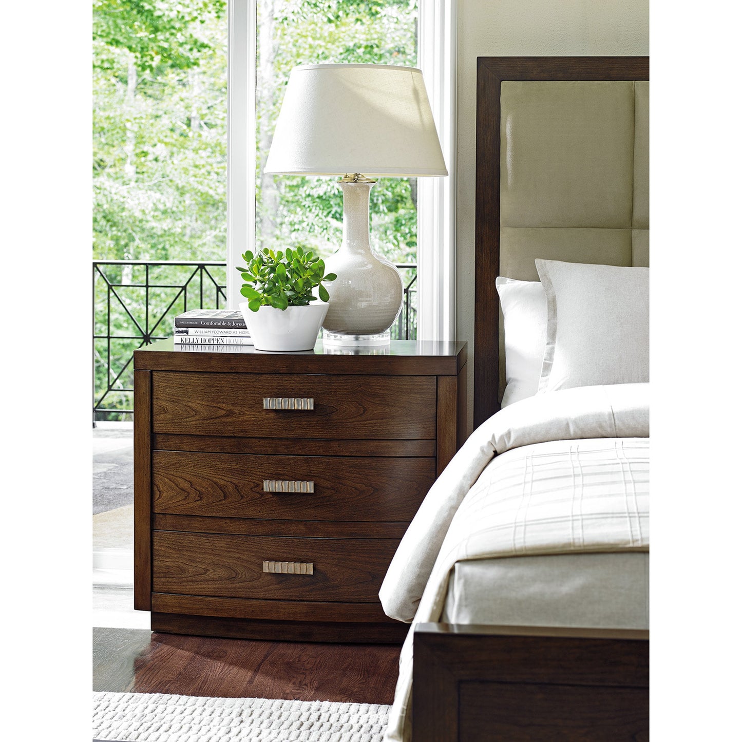 003 SR-835773 | Lifestyle | Verdes Nightstand by Lexington. Made from unique in a transitional style.