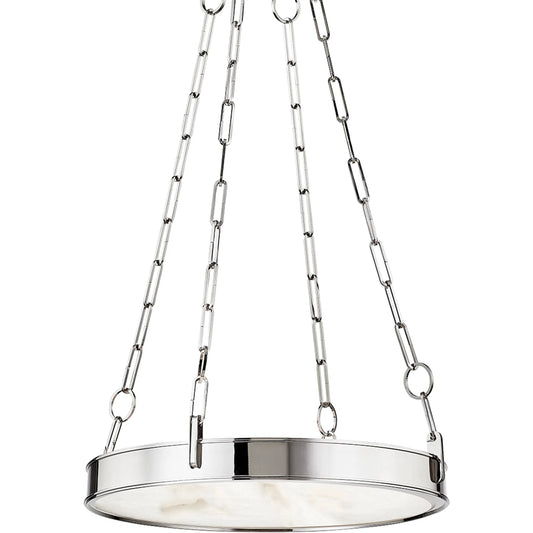 Kirby 1 Light Chandelier by Hudson Valley. Made from steel, brass in a modern style.