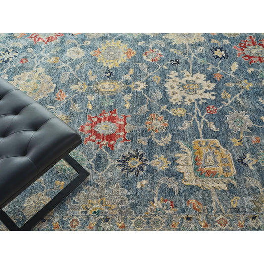Oxford 7221 Rug by Exquisite Rugs in blue. Made from ghazni wool in a unique style.