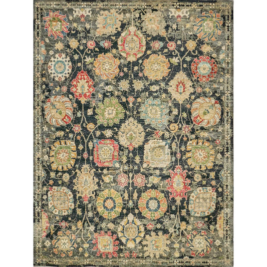 Oxford 7223 Rug by Exquisite Rugs in black. Made from ghazni wool in a unique style.