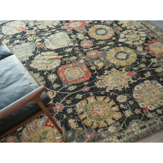 Oxford 7223 Rug by Exquisite Rugs in black. Made from ghazni wool in a unique style.