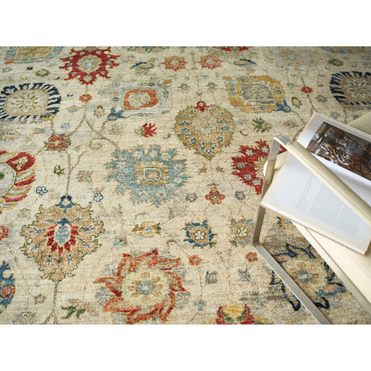 Oxford 7224 Rug by Exquisite Rugs in ivory, gray. Made from ghazni wool in a unique style.