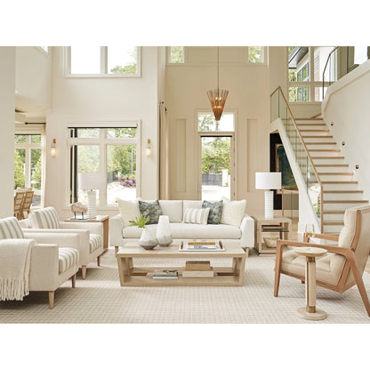 Benson Lamp Table by Tommy Bahama Home in sand drift. Made from unique in a modern style.
