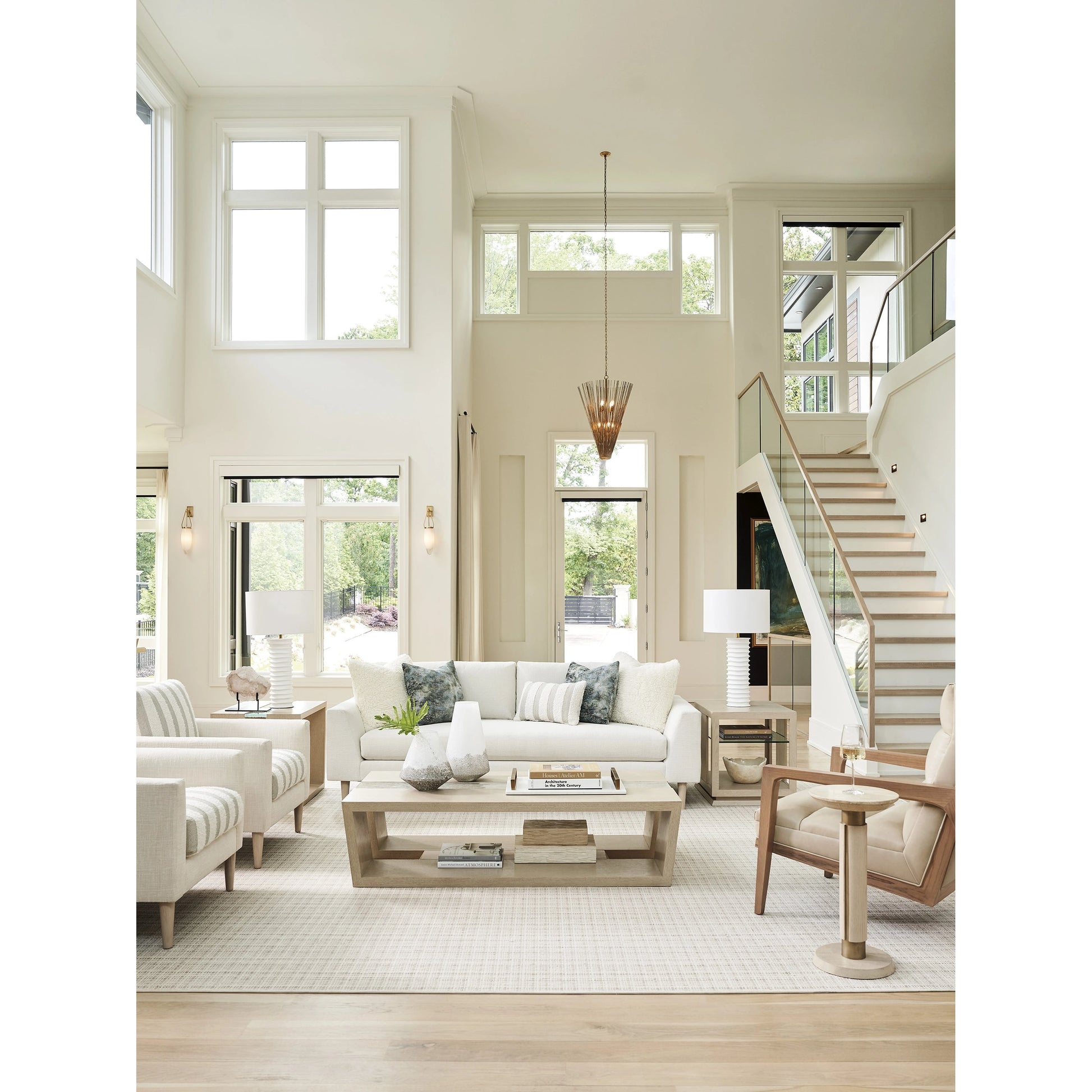 Benson Lamp Table by Tommy Bahama Home in sand drift. Made from unique in a modern style.