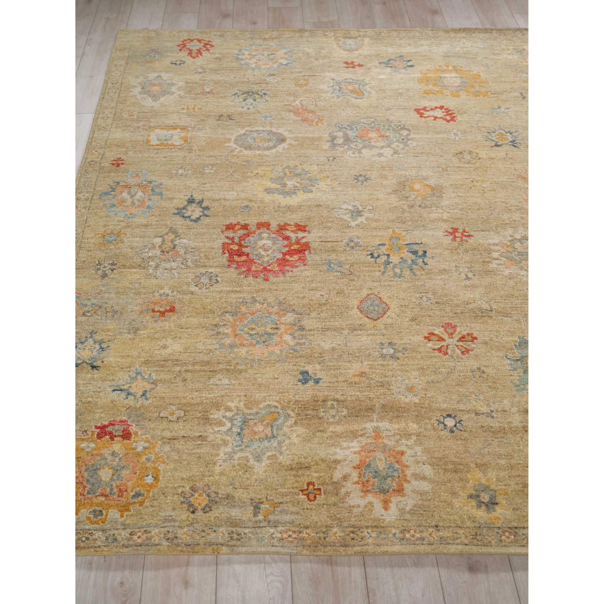 Oxford Pattern Rug by Exquisite Rugs in camel. Made from ghazni wool in a unique style.