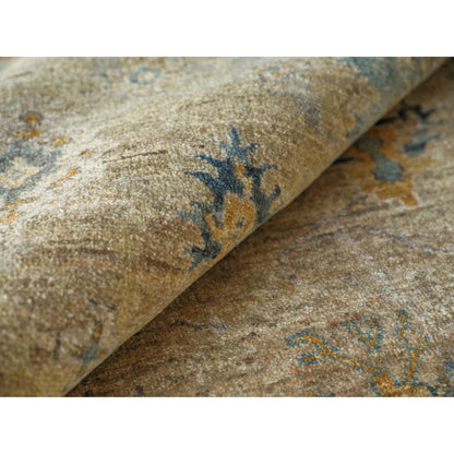 Oxford Pattern Rug by Exquisite Rugs in camel. Made from ghazni wool in a unique style.