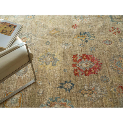 Oxford Pattern Rug by Exquisite Rugs in camel. Made from ghazni wool in a unique style.