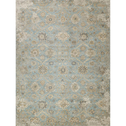 Artisan Rug by Exquisite Rugs in light blue. Made from wool, nylon in a unique style.