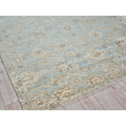Artisan Rug by Exquisite Rugs in light blue. Made from wool, nylon in a unique style.