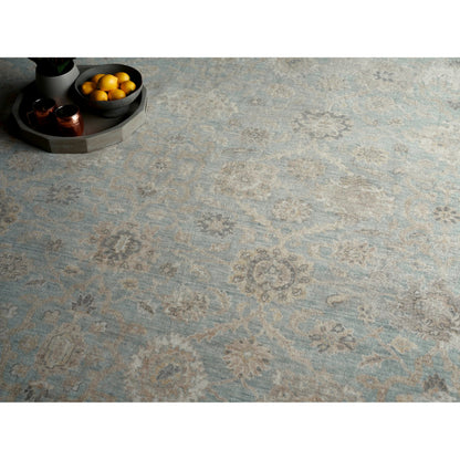 Artisan Rug by Exquisite Rugs in light blue. Made from wool, nylon in a unique style.