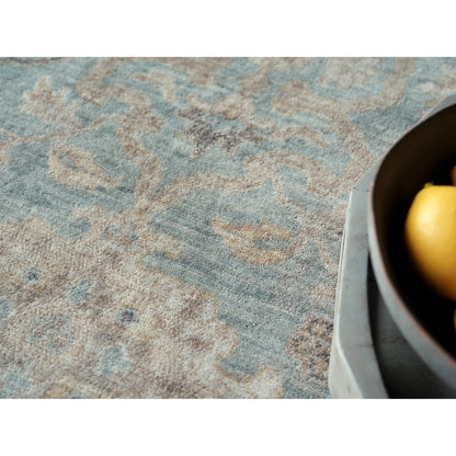 Artisan Rug by Exquisite Rugs in light blue. Made from wool, nylon in a unique style.