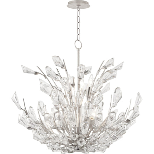 Tulip Chandelier by Hudson Valley. Made from brass in a transitional style.