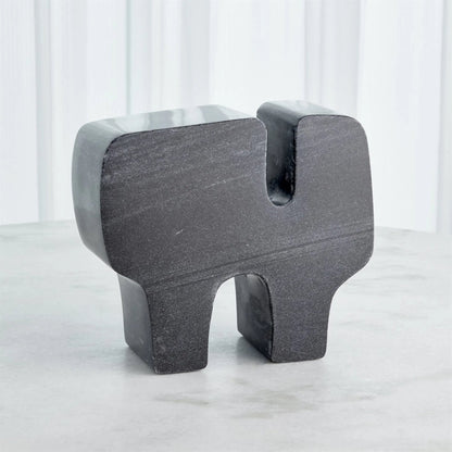 Abstract Marble Sculpture by Global Views. Made from banswara marble in a modern style.