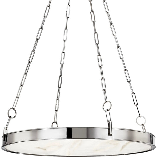 Kirby 1 Light Chandelier by Hudson Valley. Made from steel, brass in a modern style.