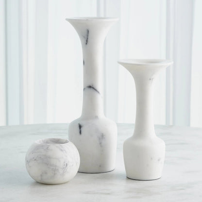 Calyx Candle Holder by Global Views in marble. Made from unique in a modern style.