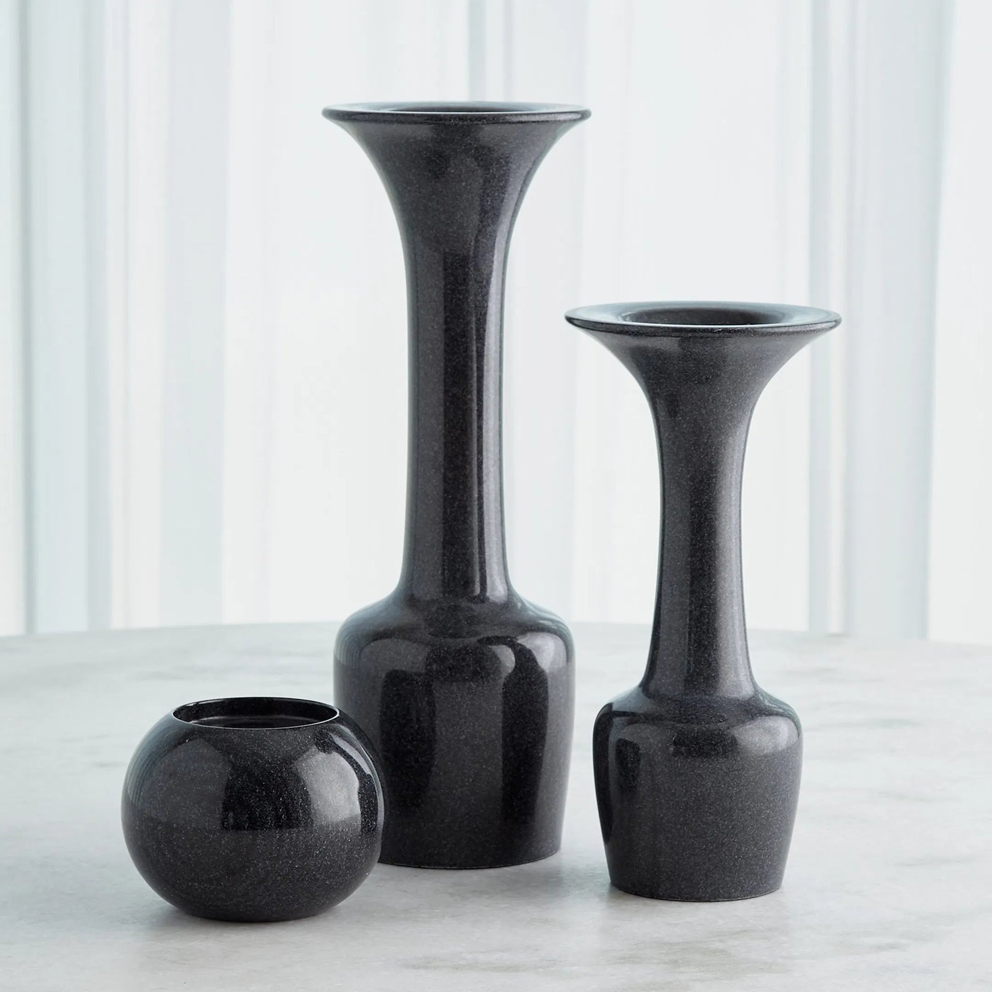 Calyx Candle Holder by Global Views in marble. Made from unique in a modern style.