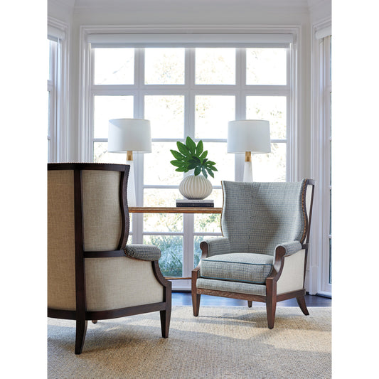 Merced Chair by Lexington in walnut. Made from unique in a transitional style.