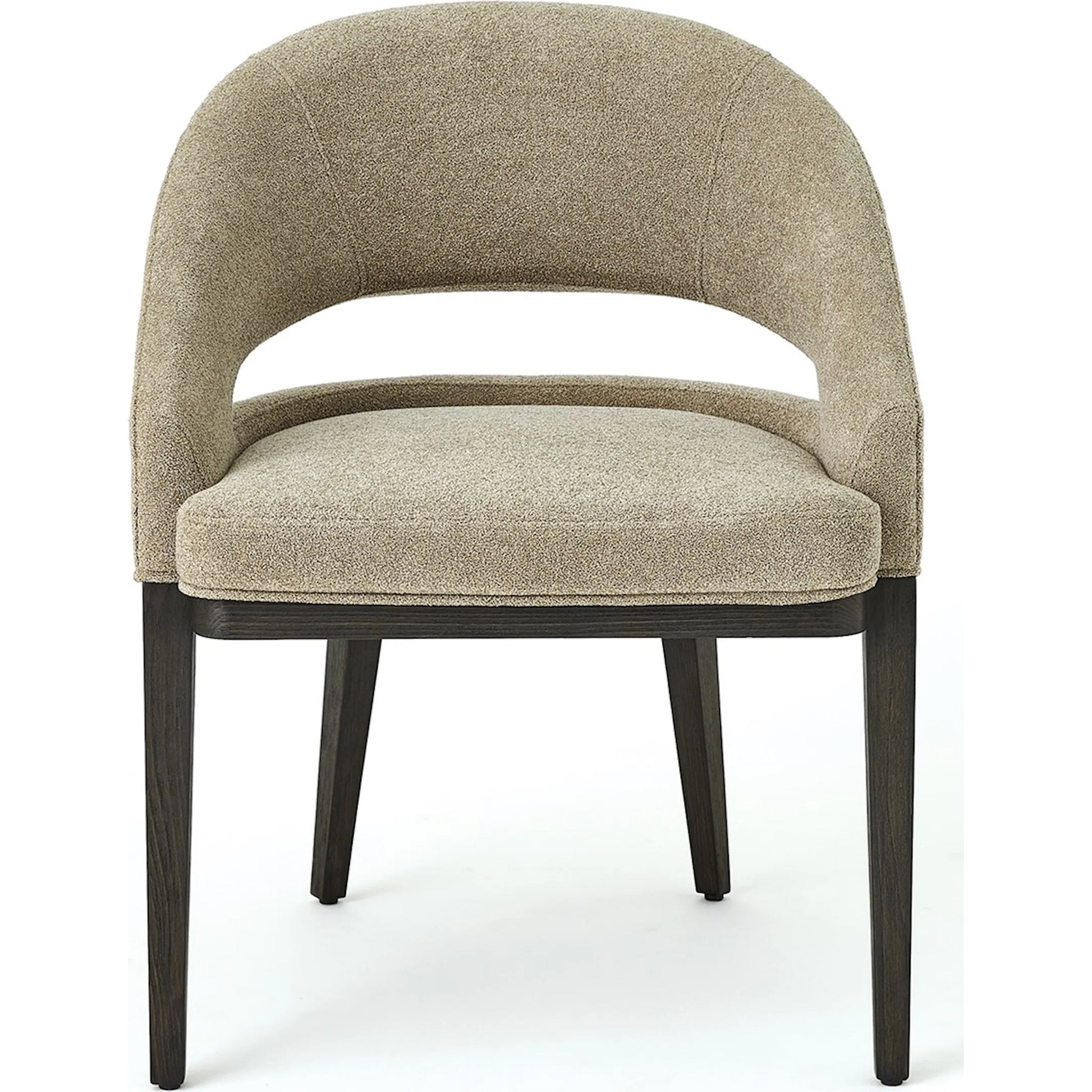 Alcott Dining Chair by Global Views. Made from beech wood, semi-aniline grey leather in a transitional style.