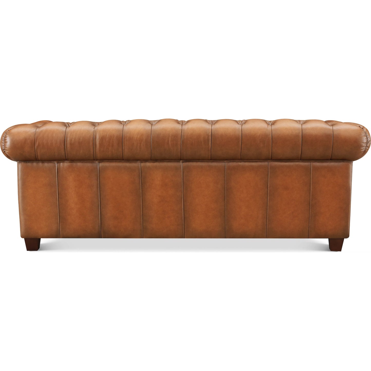 004 SI-2379379 | Additional Silo | York 3-Seat Leather Sofa by Hydeline in saddle brown. Made from leather/split, solid hardwood kiln dried in a traditional style.