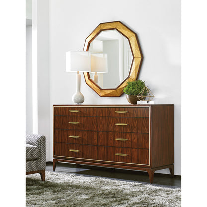 Savoy Round Mirror by Lexington. Made from unique in a transitional style.