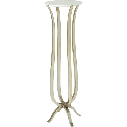Chorda Pedestal by Global Views. Made from iron, marble in a modern style.