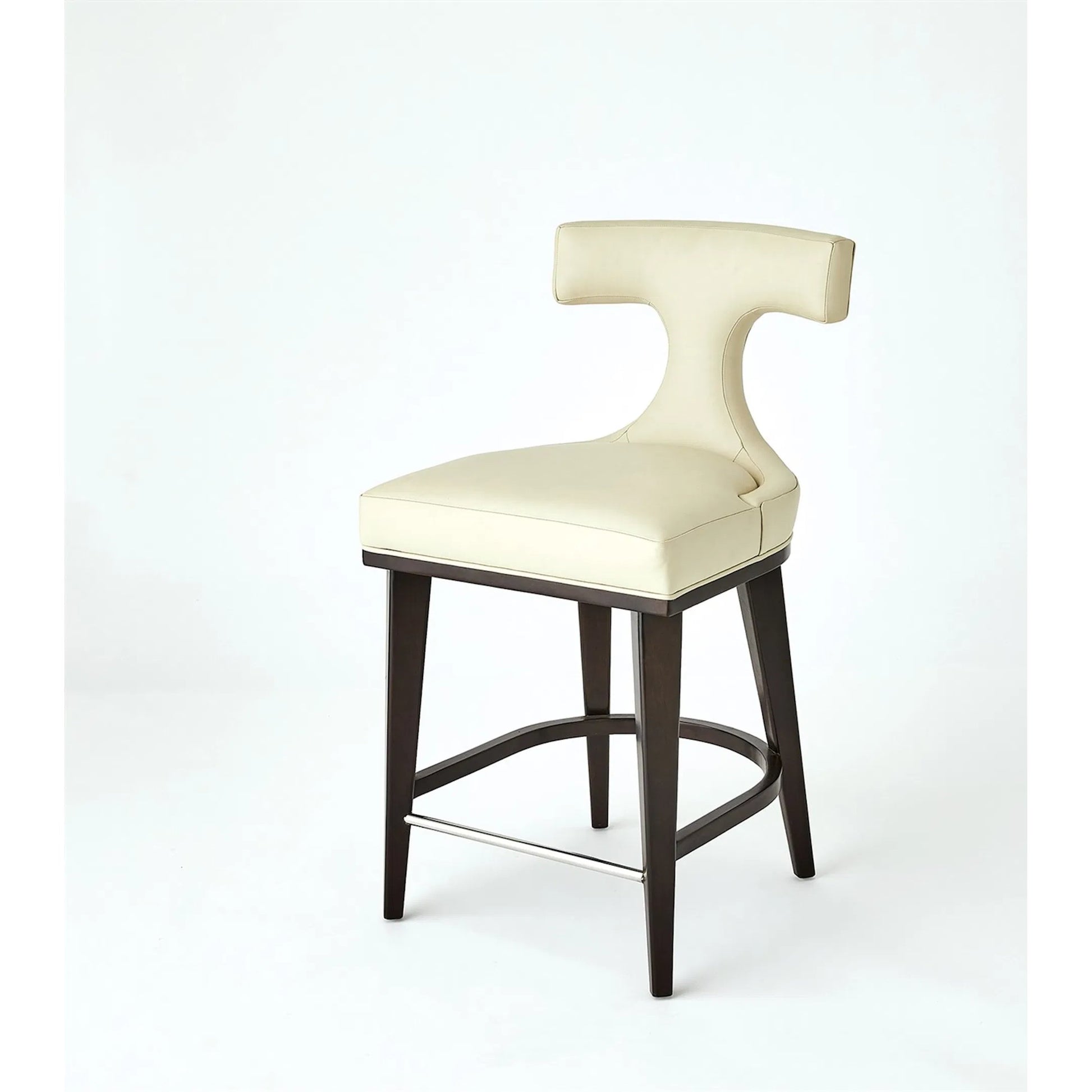 Anvil Back Bar Stool by Global Views in ivory. Made from unique in a transitional style.