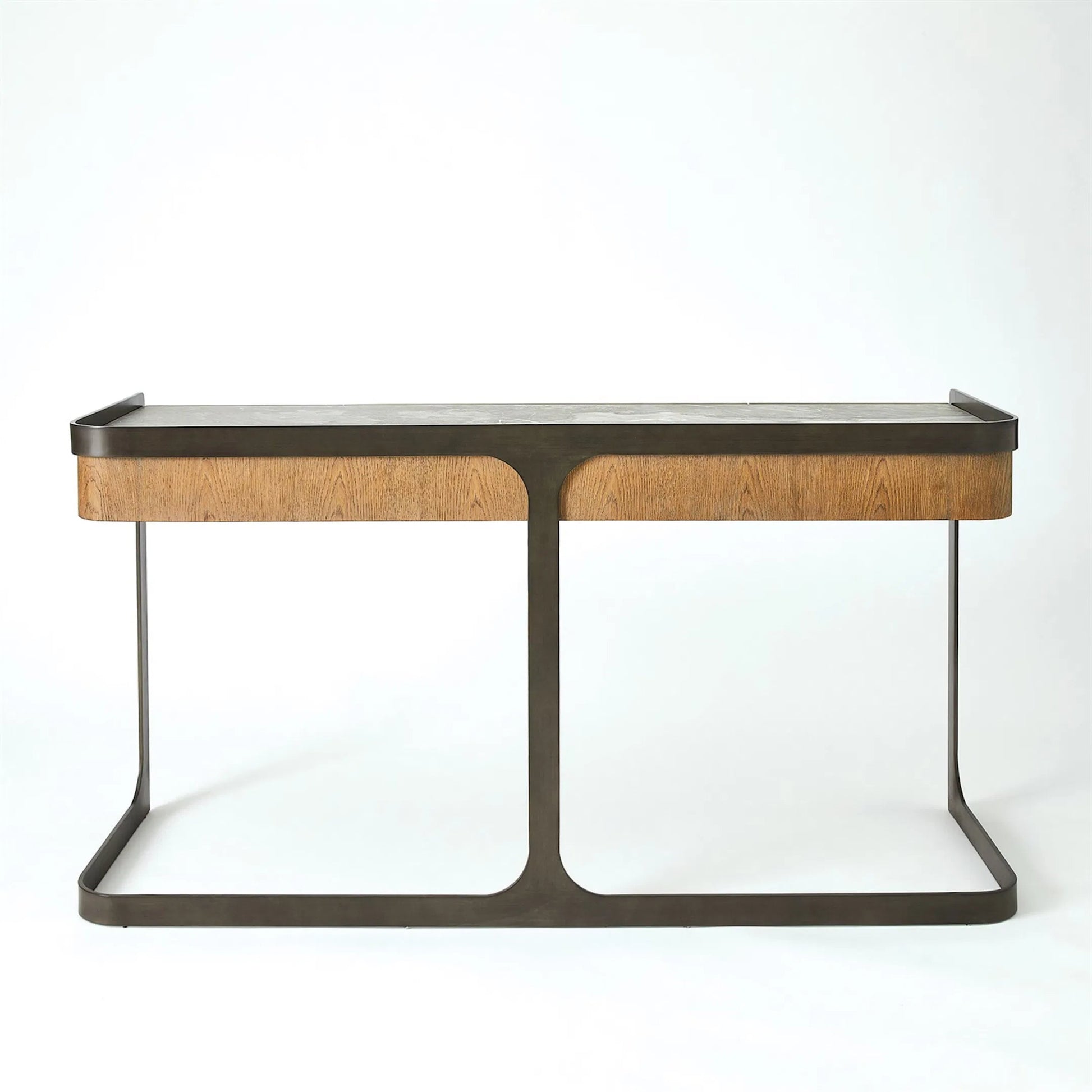Element Desk by Global Views in grey and marble. Made from unique in a modern style.