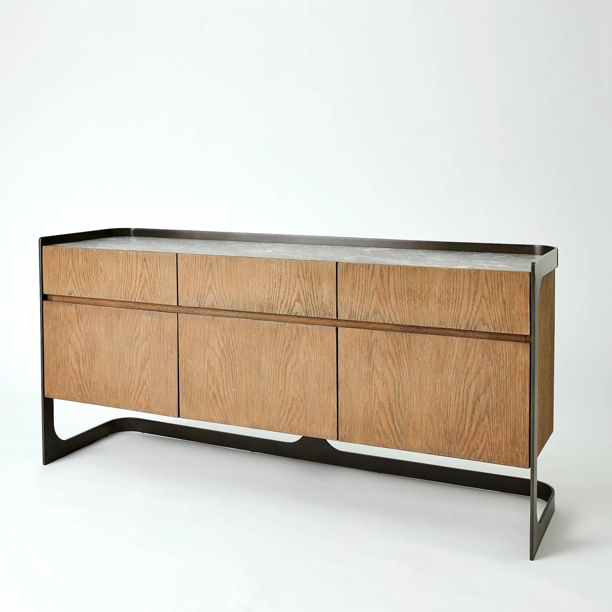 Element Media Cabinet by Global Views in grey and marble. Made from unique in a modern style.
