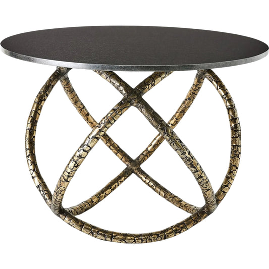 Astro Table by Global Views in black and brass. Made from unique in a unique style.