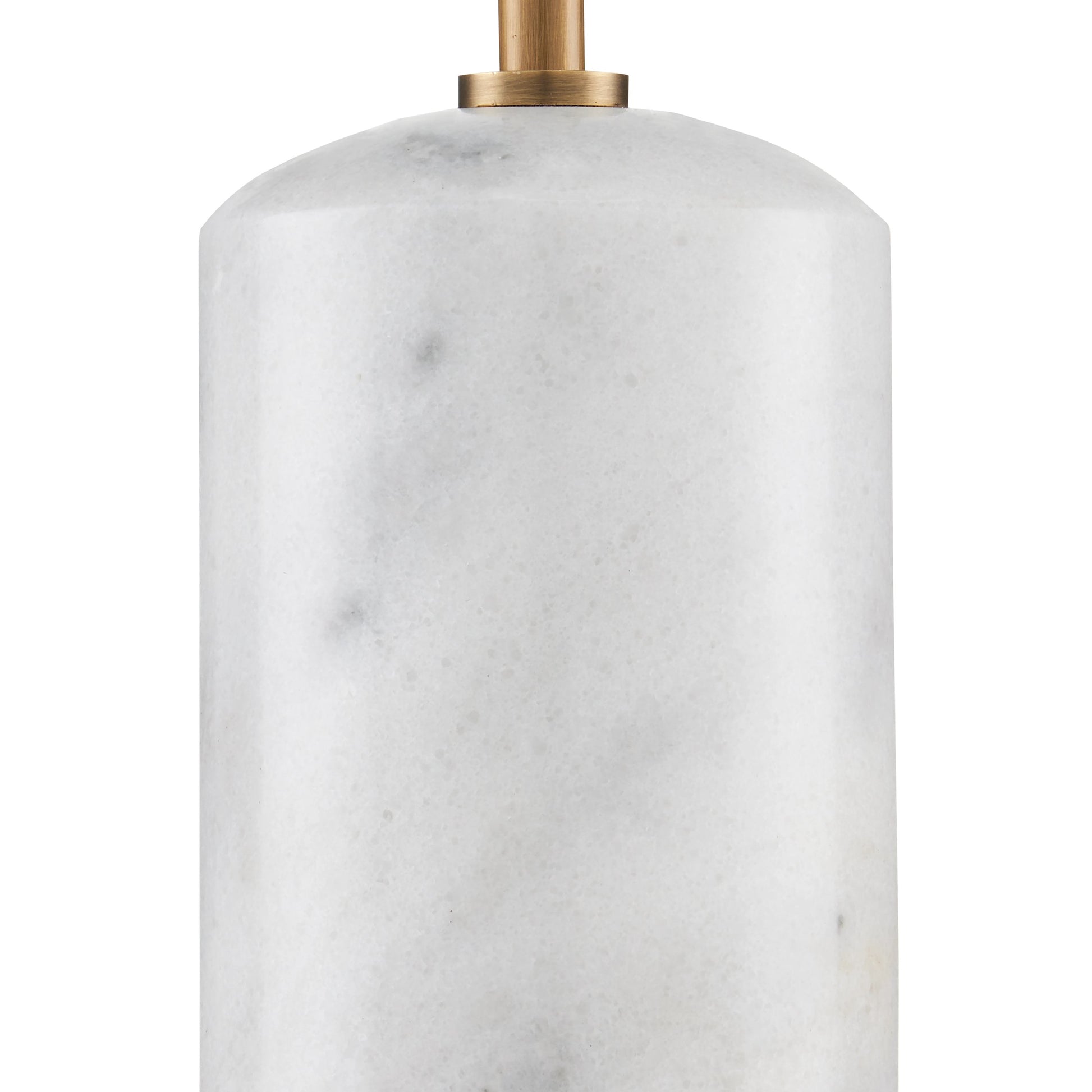 Martini Torchiere Table Lamp by Currey and Company in brushed brass, black. Made from metal, marble in a modern style.