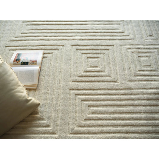 Teton 7257 Rug by Exquisite Rugs in beige, ivory. Made from new zealand wool in a unique style.