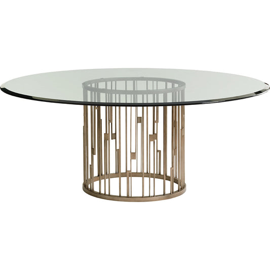 Rendezvous Round Metal Dining Table by Lexington. Made from unique in a transitional style.