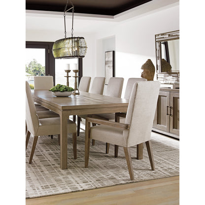 Concorde Dining Table by Lexington in taupe, gray. Made from unique in a modern style.