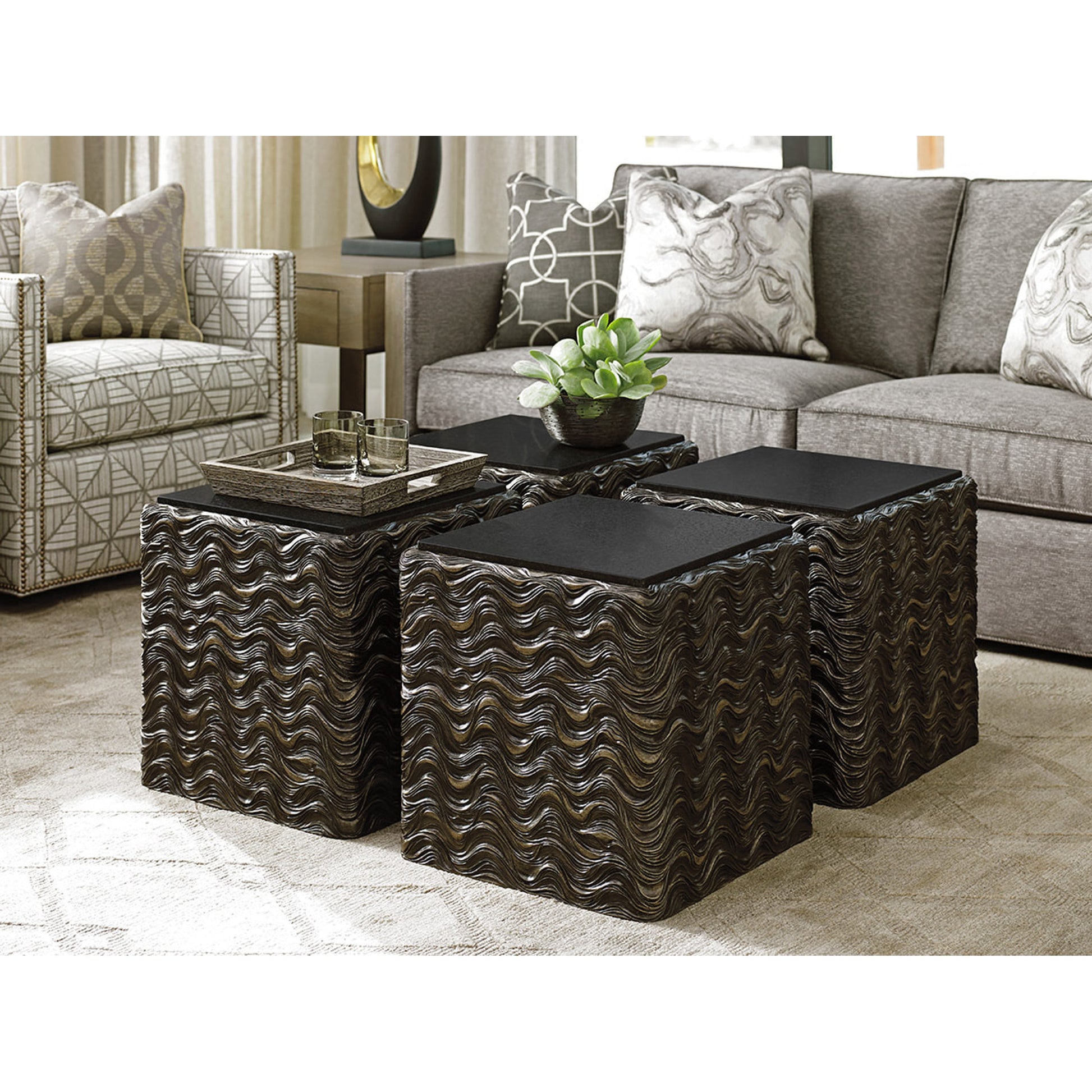 Talk of the Town Cube End Table by Lexington. Made from unique in a eclectic & global style.