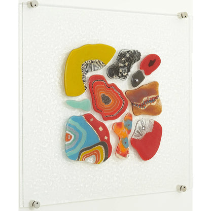 Fused Glass Wall Panel I by Global Views in warm. Made from glass in a eclectic & global style.