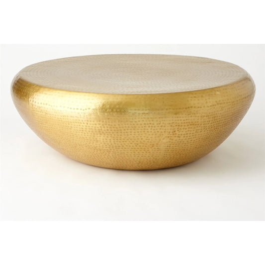 Goa Cocktail Table by Global Views in antique brass. Made from brass in a eclectic & global style.