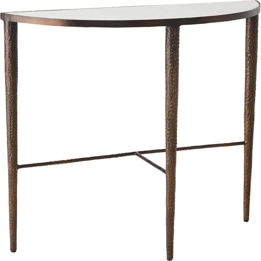 Hammered Console by Global Views. Made from unique in a transitional style.
