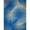 Gray, Blue / 4' x 6'