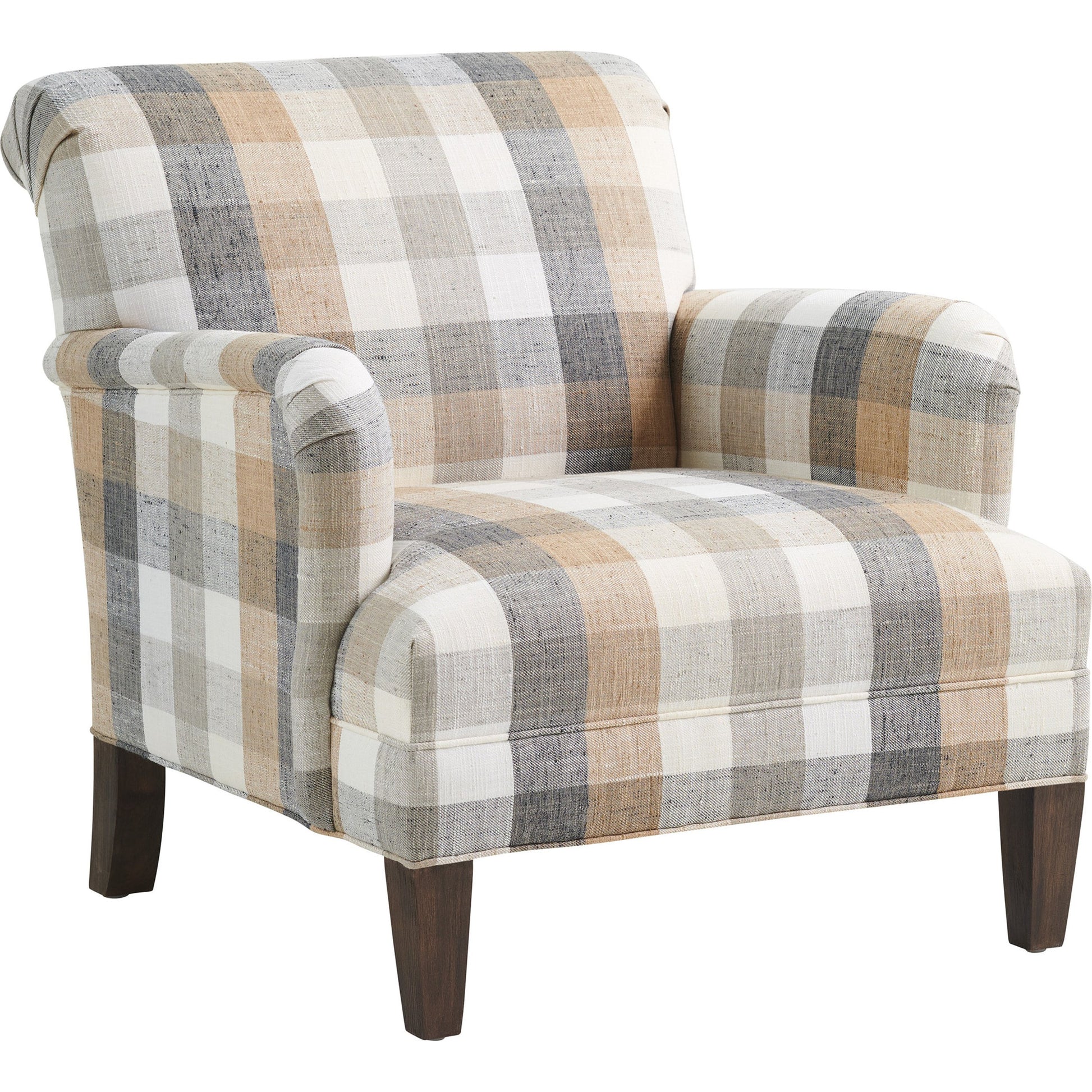 Patterson Chair by Lexington in walnut. Made from unique in a transitional style.