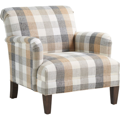 Patterson Chair by Lexington in walnut. Made from unique in a transitional style.