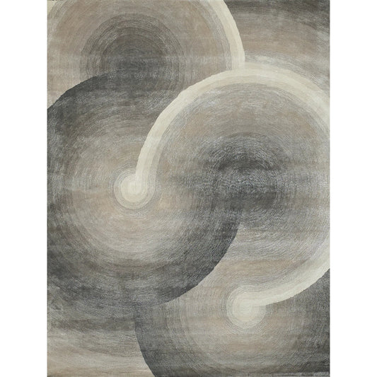 Mitomo 7272 Rug by Exquisite Rugs in charcoal, ivory. Made from wool, bamboo silk in a unique style.