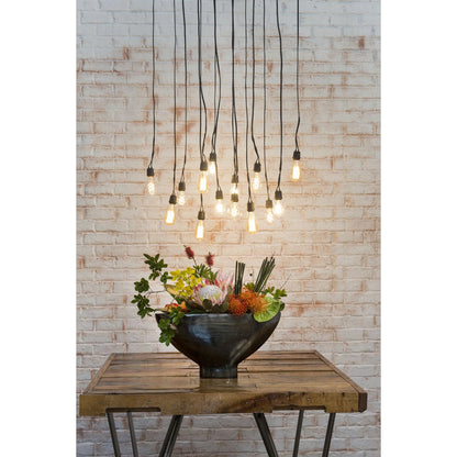 Evolution Vase by Accent Decor in black. Made from metal in a modern style.